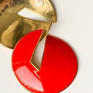 80’s enameled statement earrings